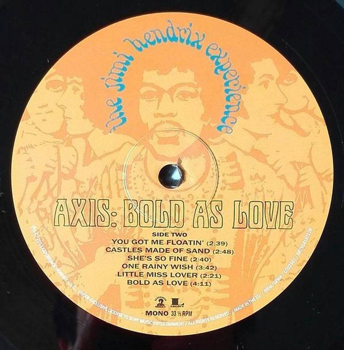 Jimi Hendrix - Axis: Bold As Love LP