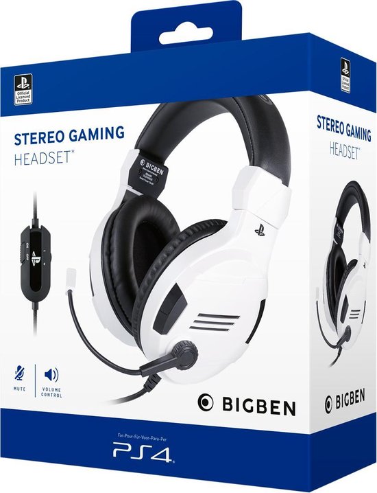 Official Licensed Playstation 4 Stereo Gaming Headset - PS4 - Wit