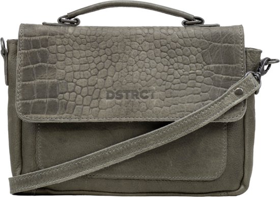 DSTRCT Raider Road Handtas Leer Grijs