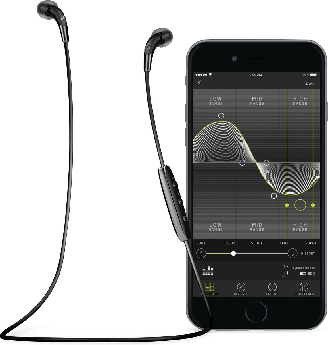 Jaybird Freedom - Draadloze Bluetooth Sport oordopjes - Zwart