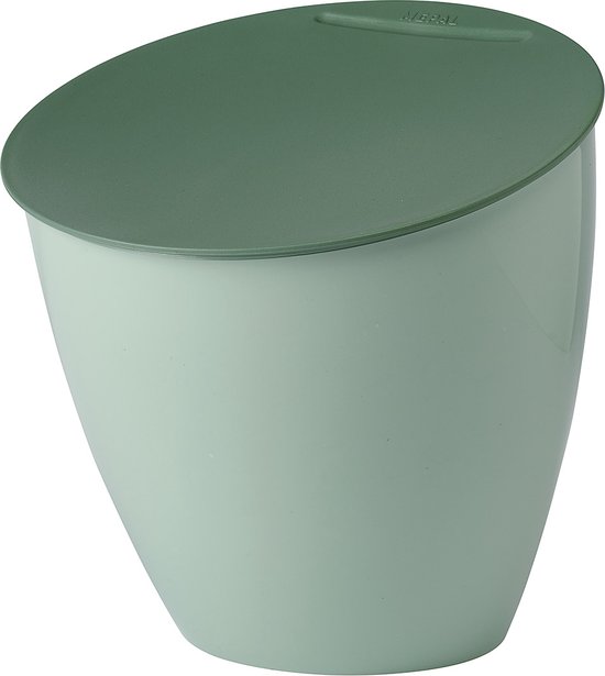 Mepal Calypso afvalbakje – 2,2 liter – Afvalbakje aanrecht met deksel – Nordic sage