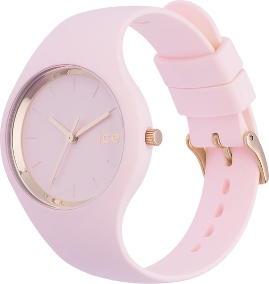 Ice-Watch ICE-Glam Pastel Pink Unisex Horloge - Siliconen - Roze - 34 mm