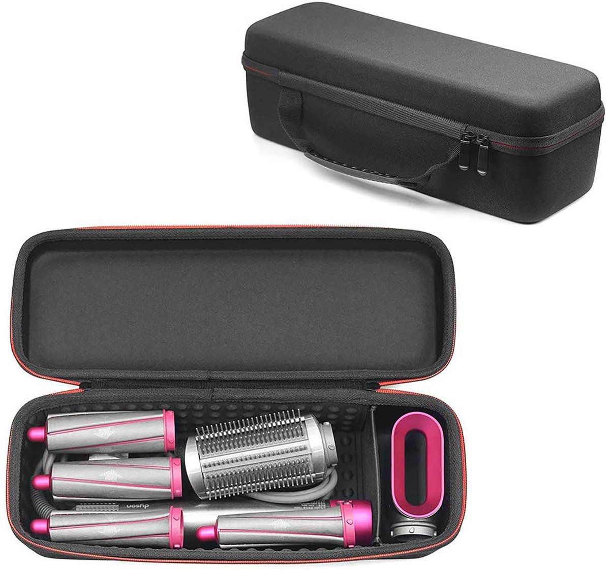 haargereedschap, haarkapjes, koffer, haarclips, kledingaccessoire