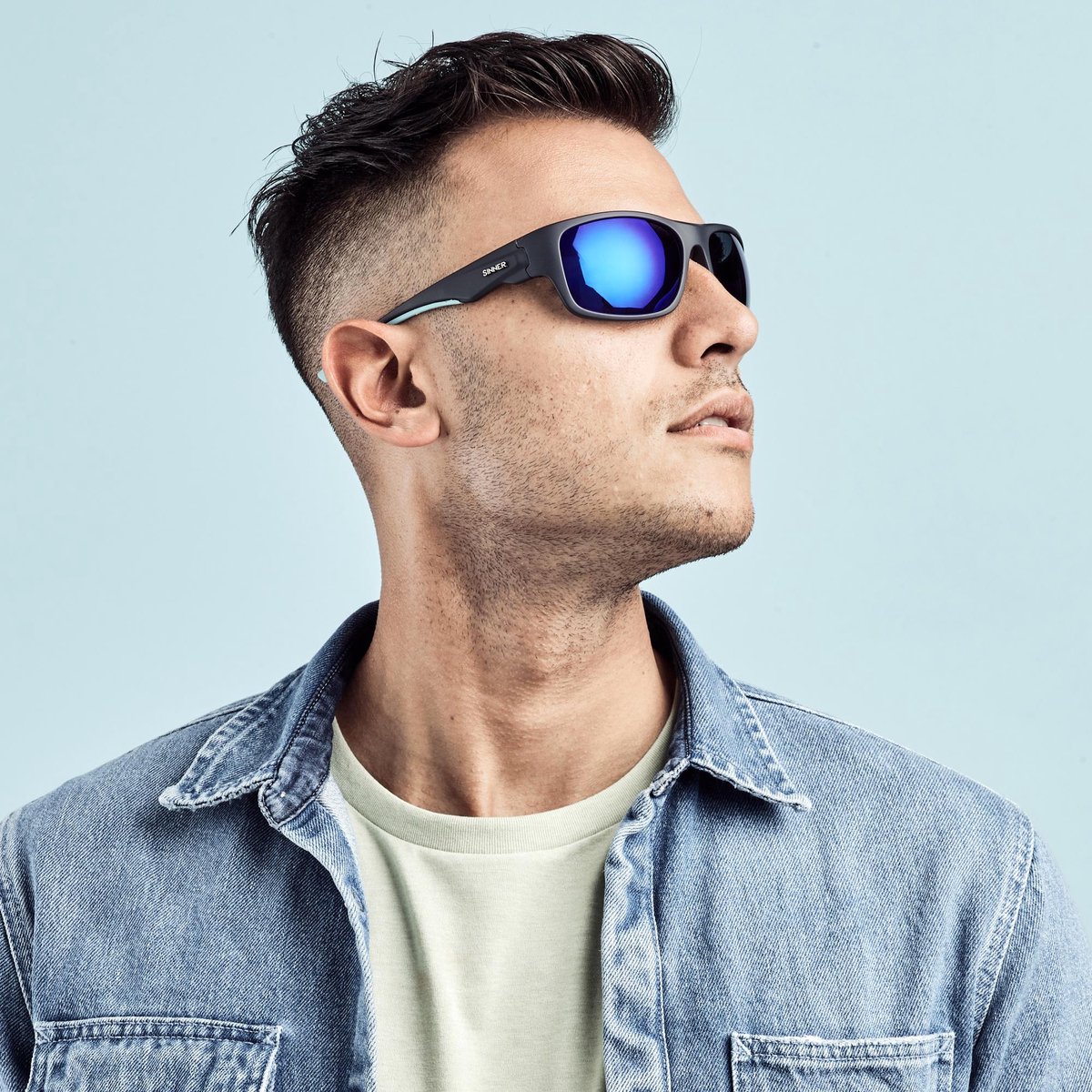 Sinner Bruno Unisex Zonnebrillen - Blauw - One Size