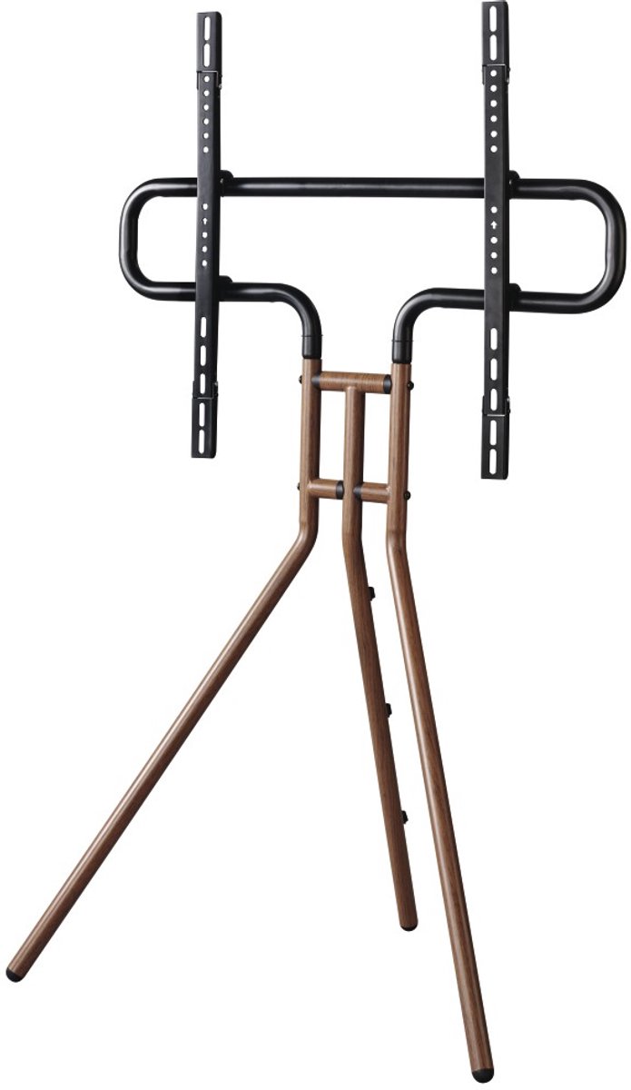 TV muurbeugel, Beugeldrager, Gemonteerde houder, Kleur: zwart/bruin, Vorkbeugel