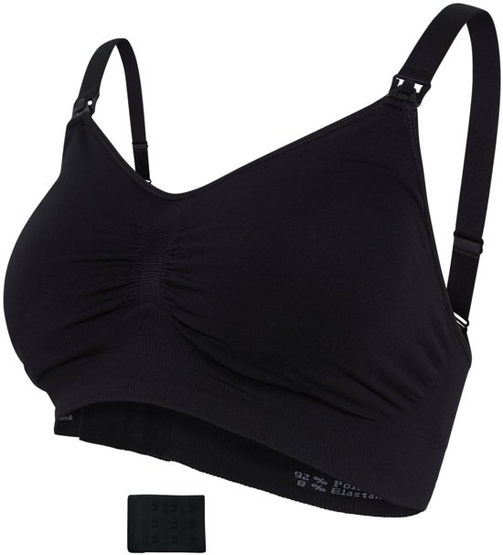 Carriwell - Maat L - Padded Voedingsbh - voorgevormd - Zwart