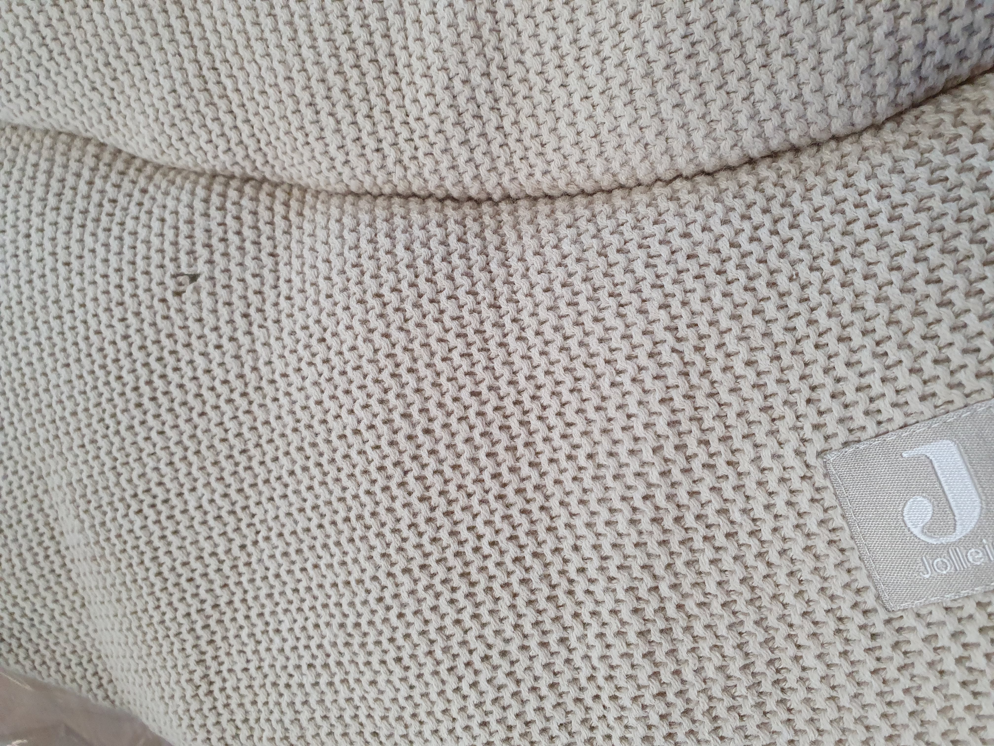 Jollein Boxkleed Rond ⌀ 95cm Basic Knit - Nougat