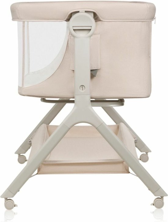 Lionelo Leonie Plus - Co-Sleeper 3 in 1 Wieg en Babybed – Kinderbed tot 9 kg – Hoogteverstelling in 6 Niveaus – Schommelfunctie – T25 Matras – Opbergmand – Wielen – Afneembare Hoezen