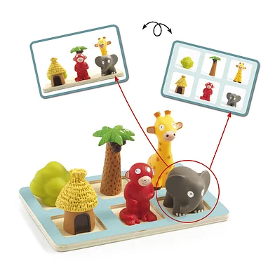 Djeco Eduludo Jungledieren Inzicht Spel