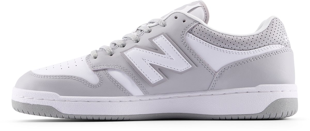 sneaker, grijs, leren, casual, zool