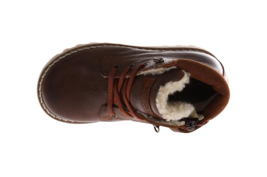 Pinocchio Jongens Enkelboots Gevoerd - Bruin - Maat 19