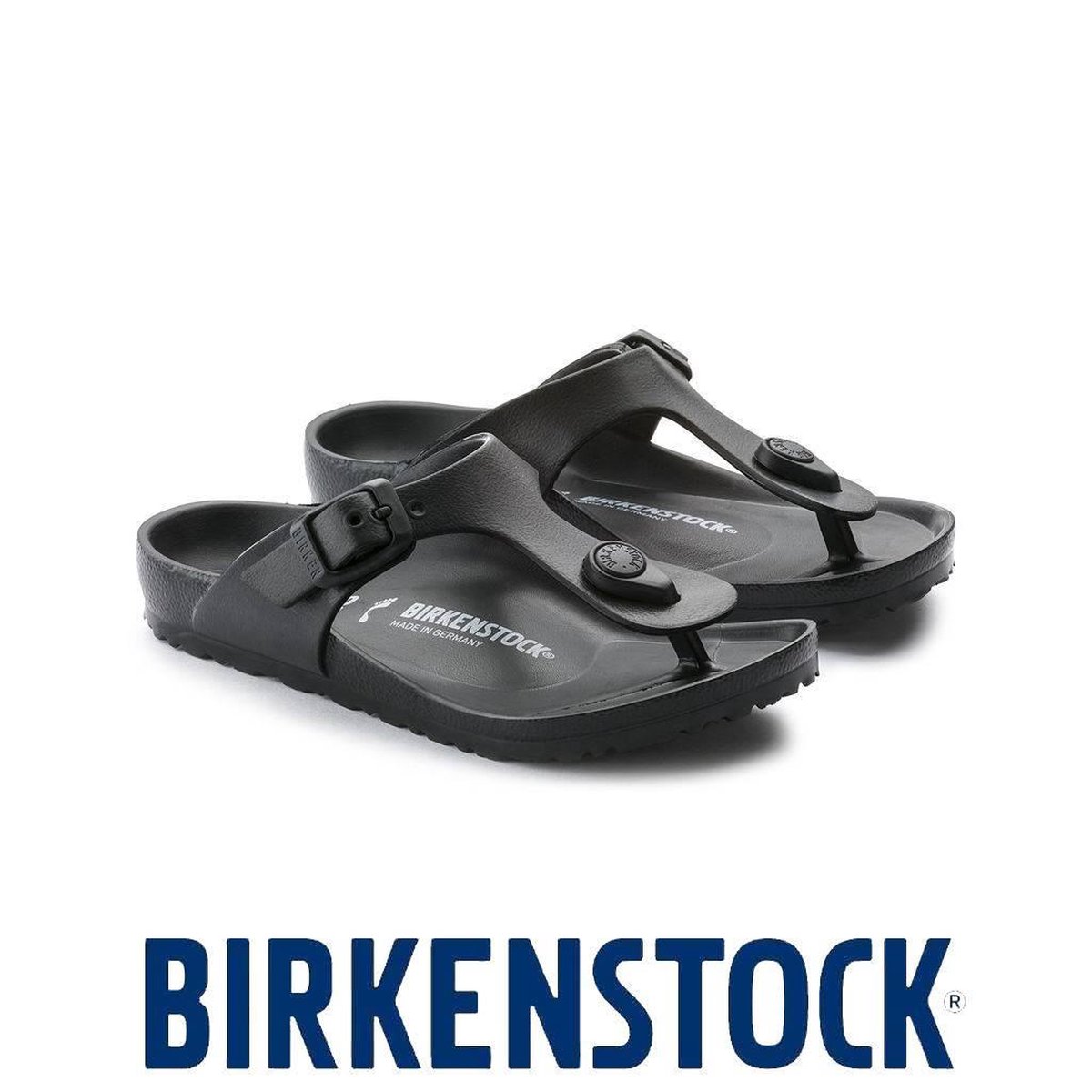 Birkenstock - Maat 31 - Slippers Kinderen Gizeh EVA - 128423 Black