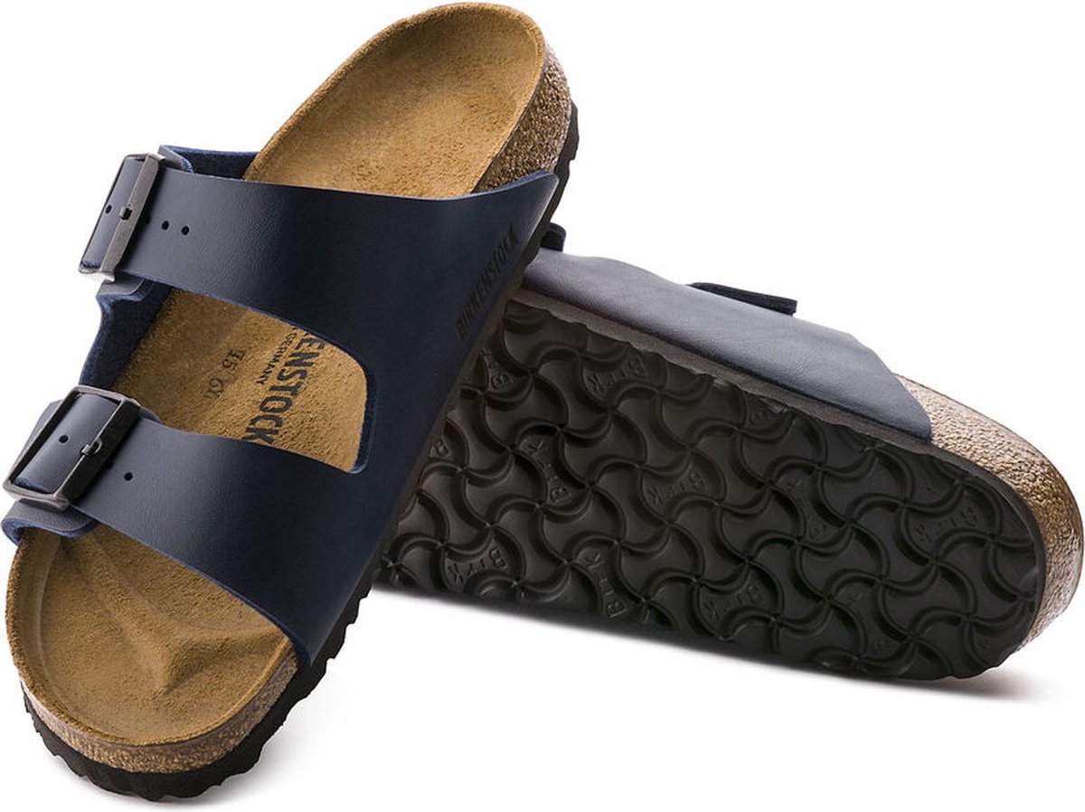 Birkenstock - Maat 41 - Arizona BF Regular Heren Slippers - Blue