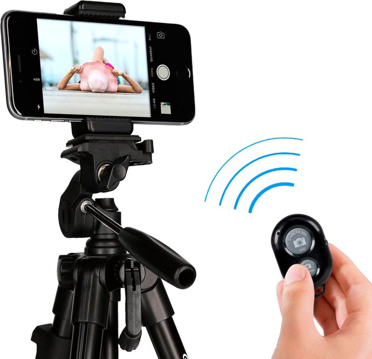 Rollei Smartphone Statief Traveler inclusief Bluetooth Remote Control