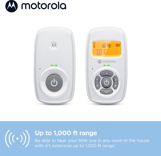Motorola Nursery Babyfoon AM24 - Baby Monitor - Audio - Hoog Gevoelige Microfoon - DECT Technologie