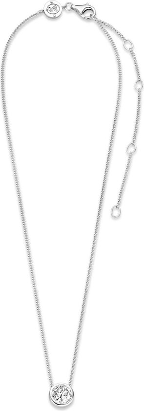 TI SENTO Milano Ketting 3845ZI - Lengte 42 cm - Gerhodineerd Sterling Zilver