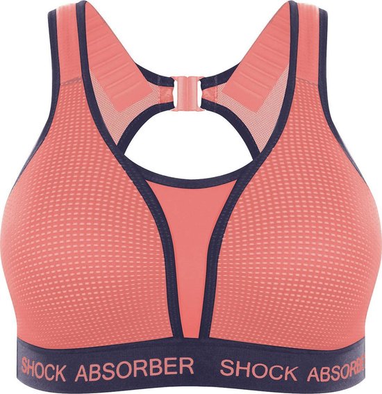 sportbralette, shocks, pink, mesh, back-clasp