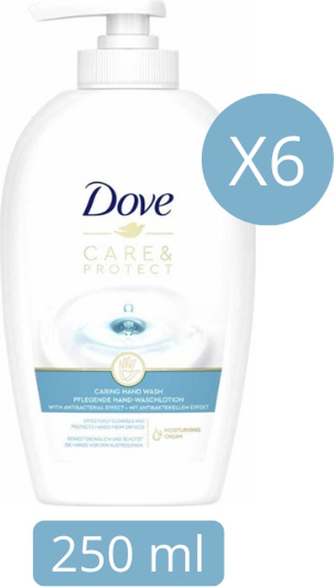 Dove Care & Protect Vloeibare Handzeep - 6 x 250 ml