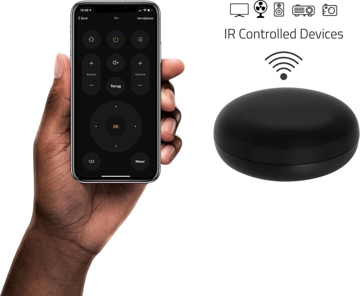 Hombli IR Smart Remote Control - Wifi - Universele Afstandsbediening - Ontvanger