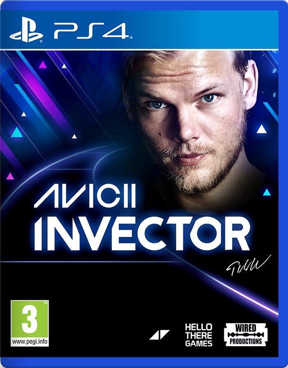 ps4, game, cover, Avicii Invector, blue design