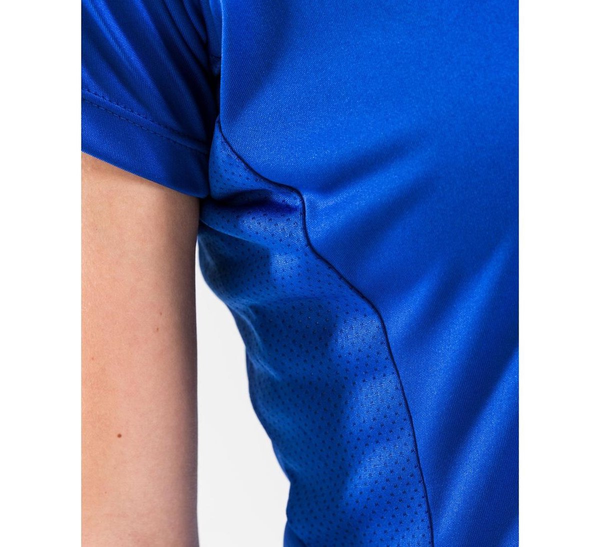 Craft Progress Polo Pique dames Sportpolo - Maat M - Vrouwen - blauw/wit