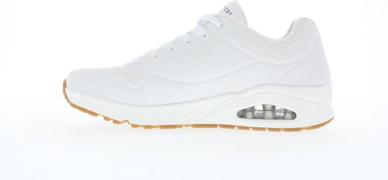 Skechers Uno  - Maat 45 - Stand On Air Heren Sneakers - Wit