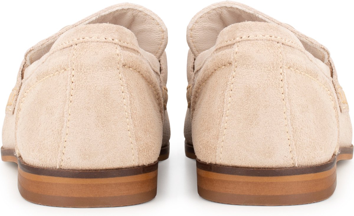 PS Poelman - Maat 37 - JENNY Dames Loafers - Beige/Zand