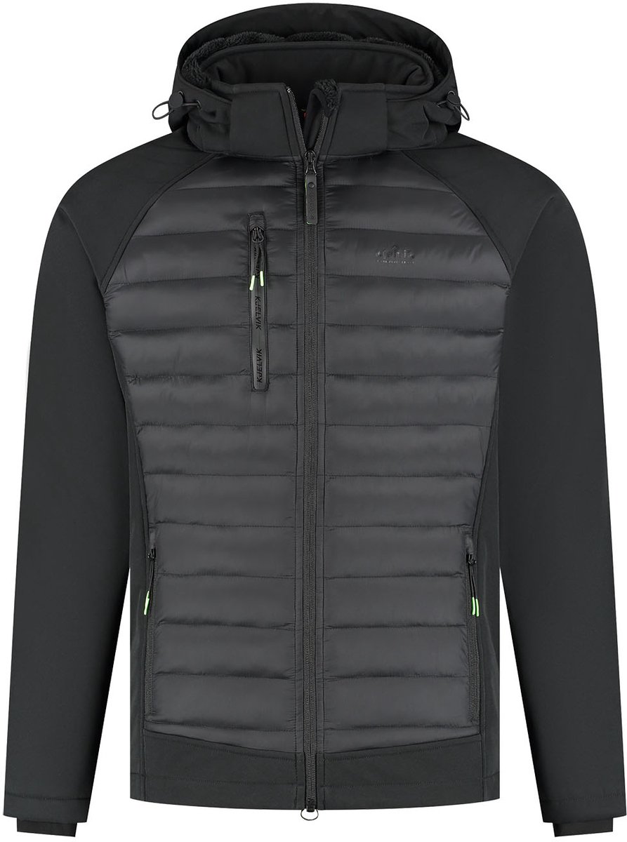 jas, jacket, hooded, puffer, grijs