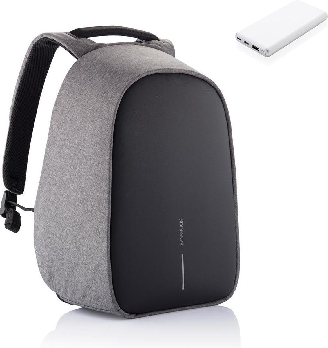 XD Design Bobby Hero Regular - Anti-Diefstal Rugzak 18 liter - Grijs