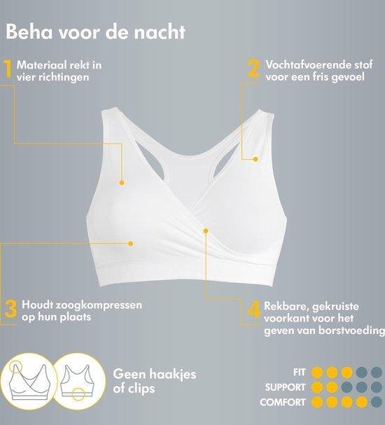 Medela - Maat L -Zwangerschaps- & Voedingsbeha voor de nacht - Zwart