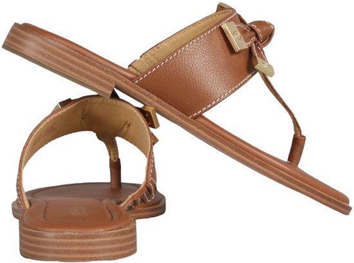 sandalen, houtenzool, sandalen met hak, leren, dubbele band