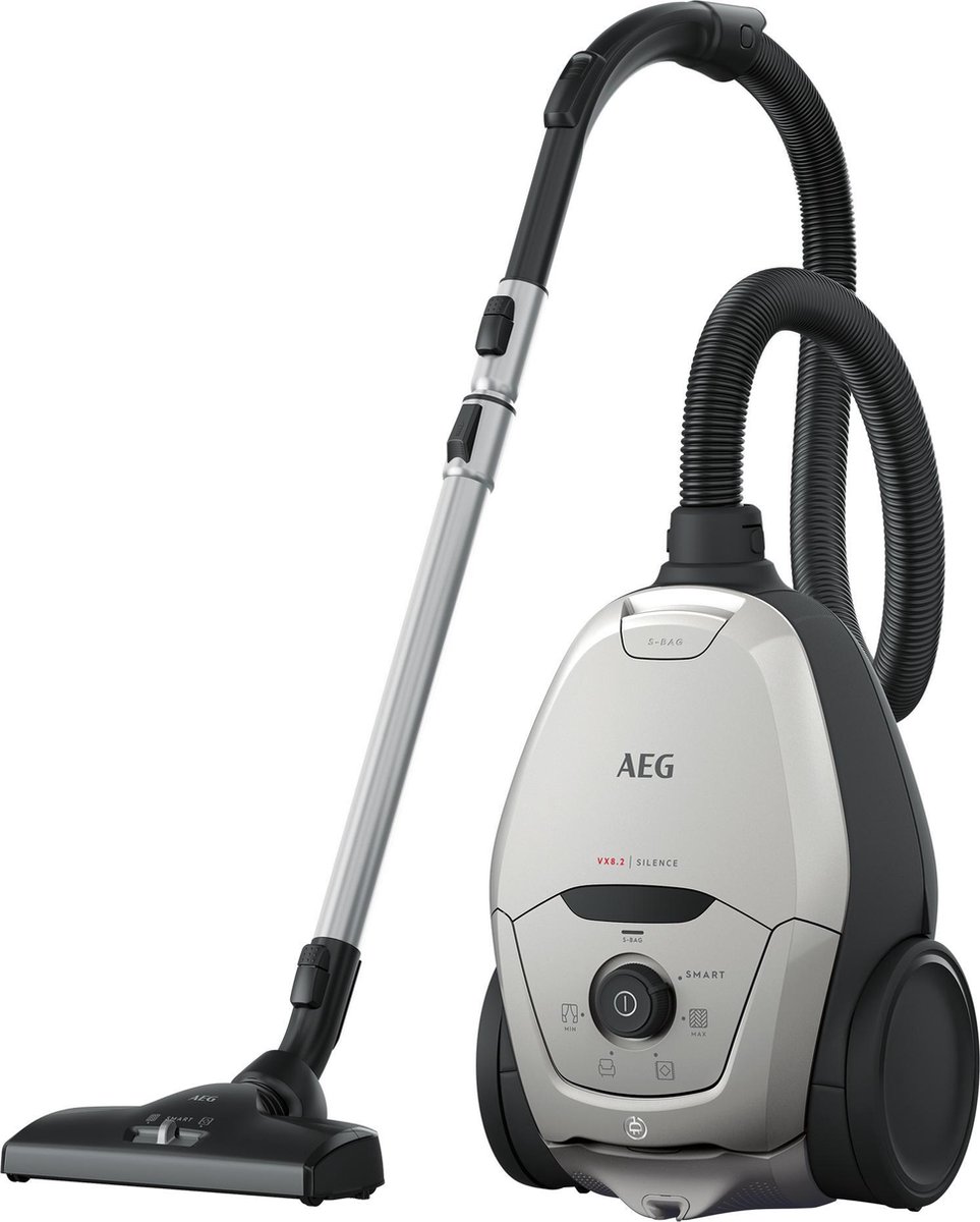 AEG VX82-1-2MG EcoLine - Stofzuiger met zak - Mineral Grey - Hepa 13