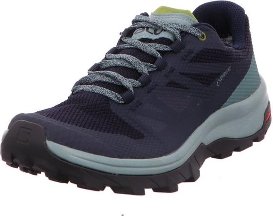 Salomon - Maat 41 1/3 - Outlinegtxw Wandelschoenen Dames - Trellis / Navy Blazer / Guacamole