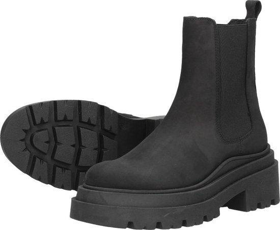 PS. POELMAN - mt 41 - Chelsea boots Enkellaarsjes Hak - zwart