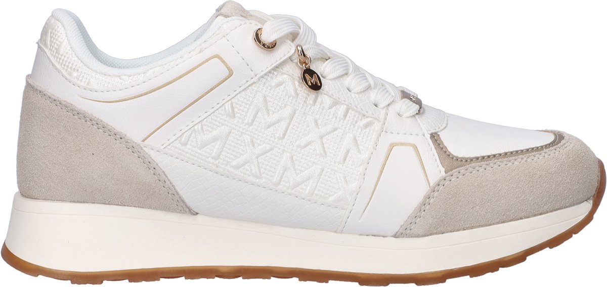 sneaker, witte schoen, suede details, witte combinatie, gym/sportshoe