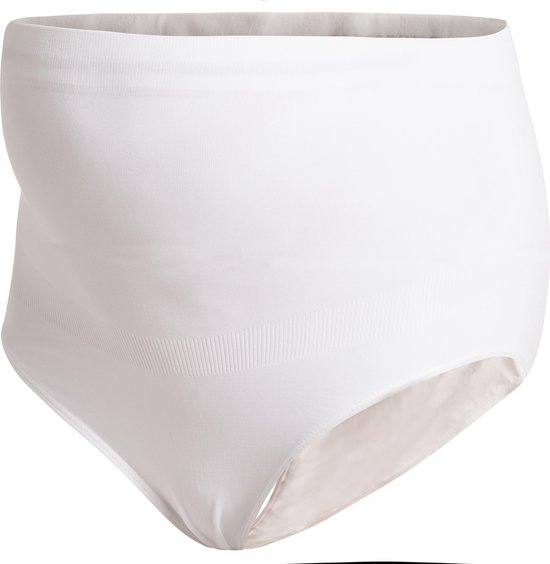 Noppies - M/L - Naadloze Zwangerschapsslip Waist - White