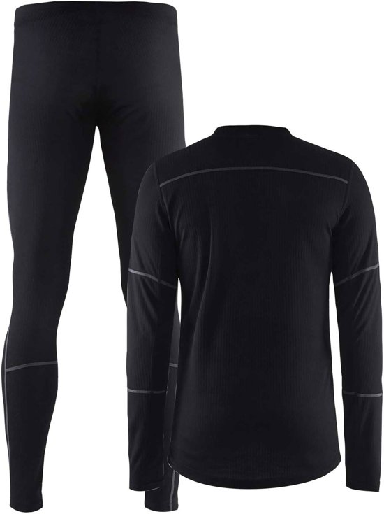 Craft Baselayer Set Thermoset Heren - Black/Granite - Maat S