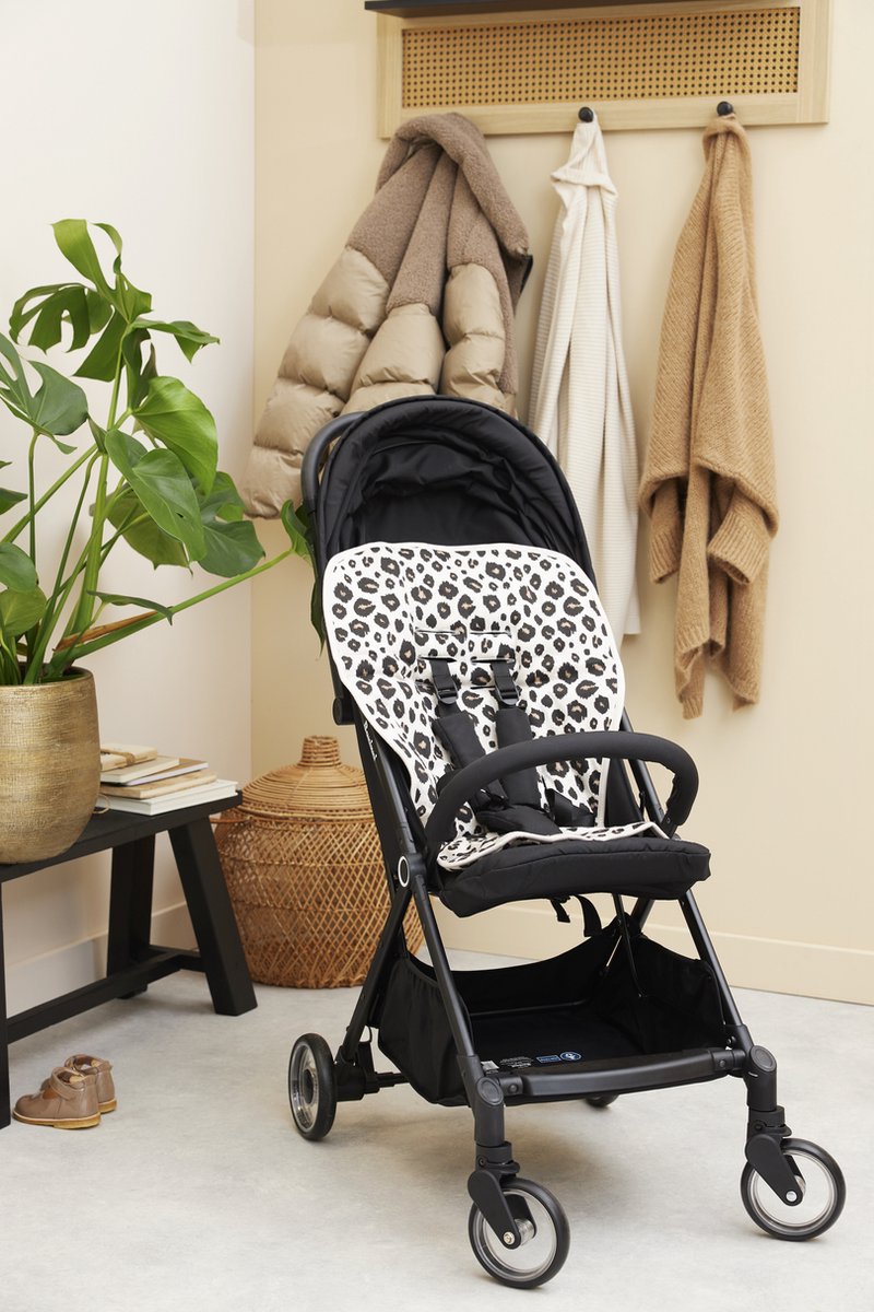 Meyco Baby Leopard buggy inlegger - sand melange