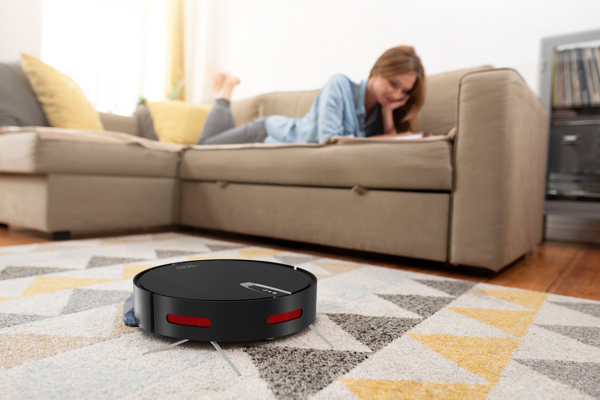 3-in-1 Robotstofzuiger met Dweilfunctie en App Bediening - Draadloze Robot Stofzuiger