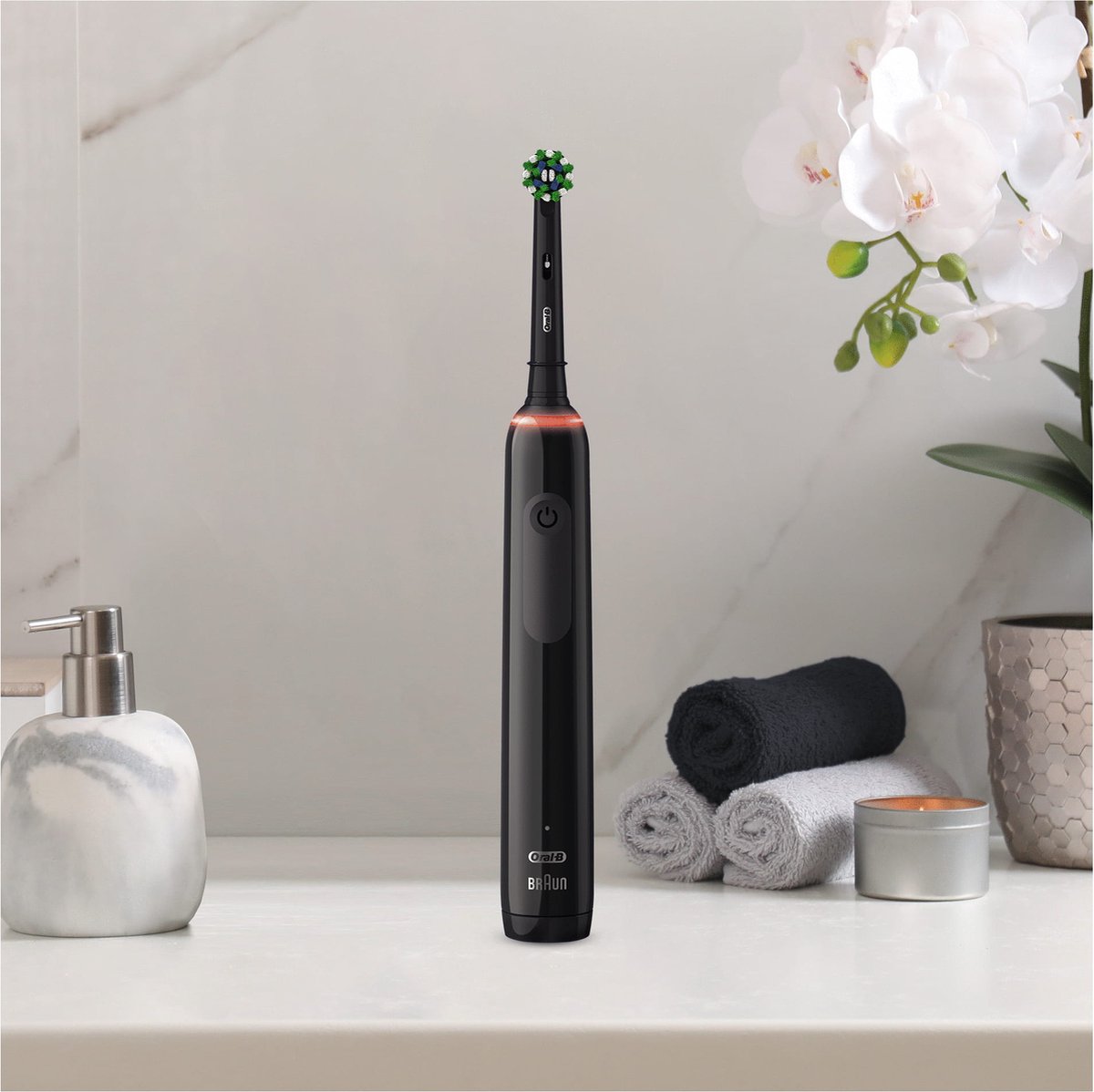 Oral-B Pro 3 3900 - Elektrische Tandenborstel - Duo 2 x Zwart
