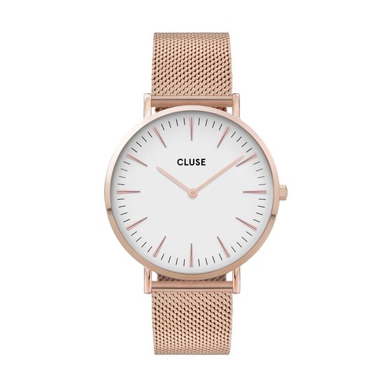 Cluse Boho Chic Mesh White, Rose Gold Colour