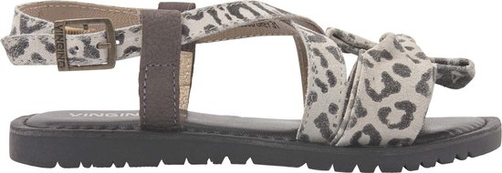 sandalen, sandalen met band, leopard print, touwriem, synthetisch leer