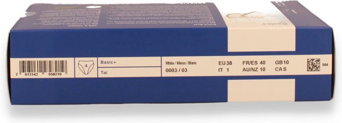 Sloggi - 42 - Basic Tai Slip dames - 4-pack - Wit