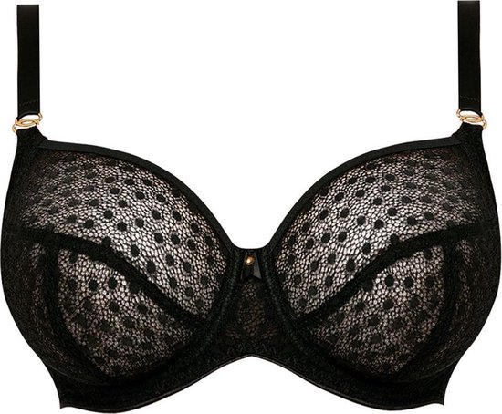 bh, lingerie, bh-bra, zwart, kant