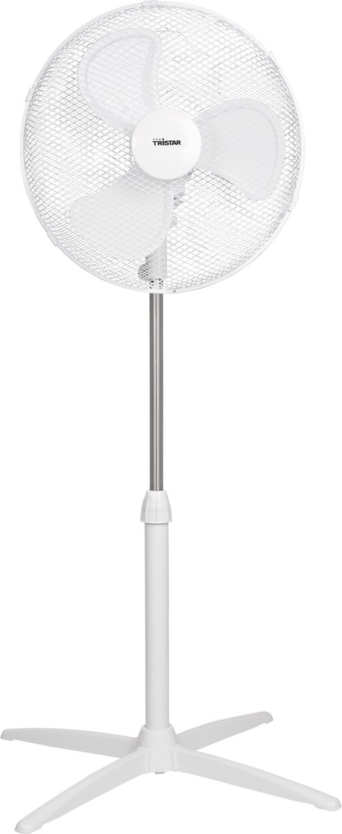 ventilator, vloerventilator, staand, metalen, witte draad grille