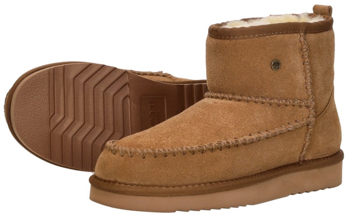 Warmbat - maat 38 - Wallaby Suede Stitch Dames - Cognac