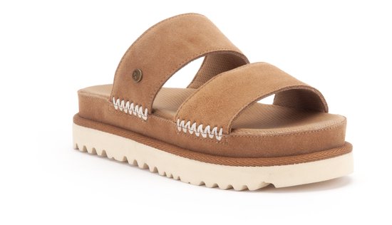 Warmbat - maat 39- Weerona Women Suede Dames Sandalen - Bruin
