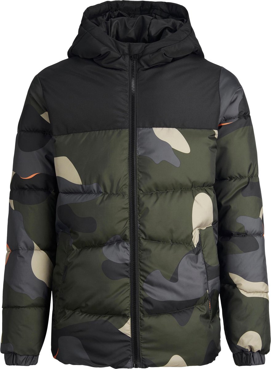Jack & Jones - maat 140- Chilli Puffer Hood Jas Jongens