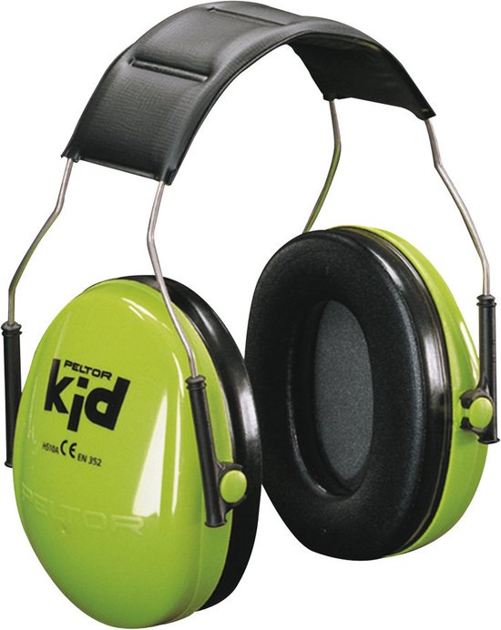 Peltor Kid - gehoorbescherming voor kinderen - SNR 27 dB - neon groen