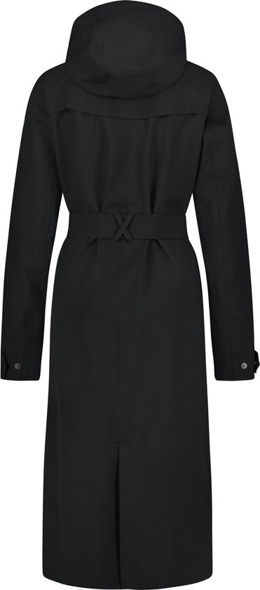 AGU Maat XXL Trench Coat Long Regenjas Urban Outdoor Dames - Zwart